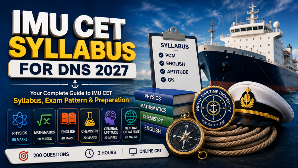 IMU CET Syllabus for DNS 2027