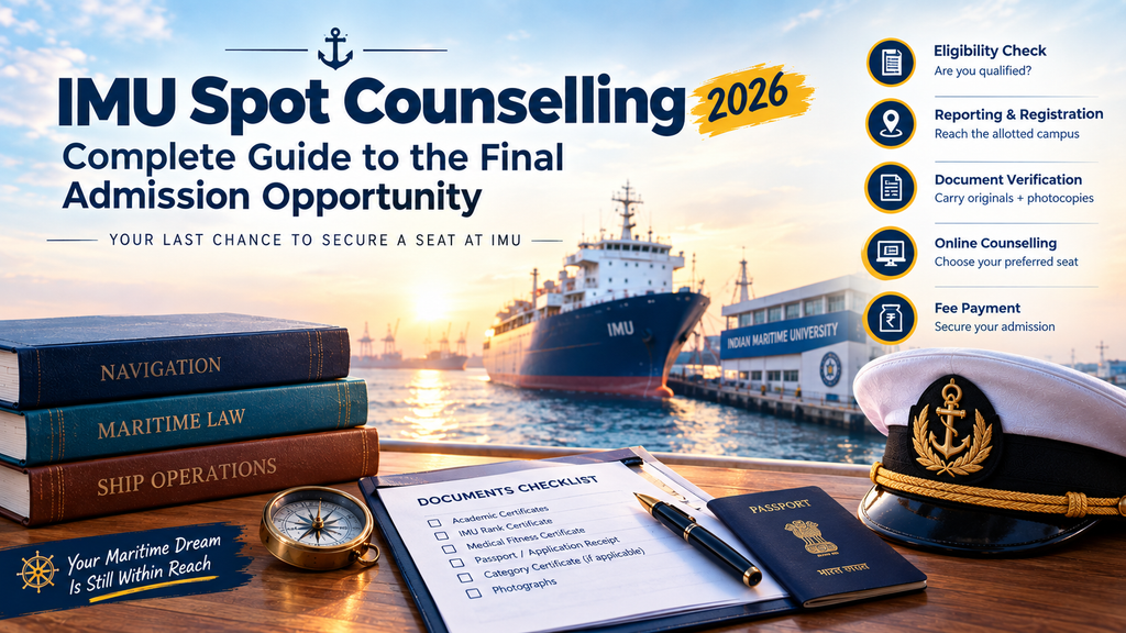 IMU Spot Counselling 2026 – Complete Guide to the Final Admission Opportunity 2 IMU Spot Counselling 2026