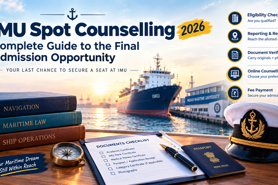 IMU Spot Counselling 2026 – Complete Guide to the Final Admission Opportunity 5 IMU Spot Counselling 2026